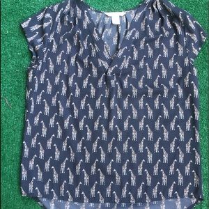 H&M zebra printed top